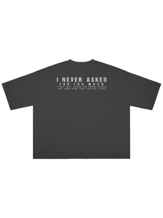 LOVE ME x MOONAERA black oversized T-shirt back