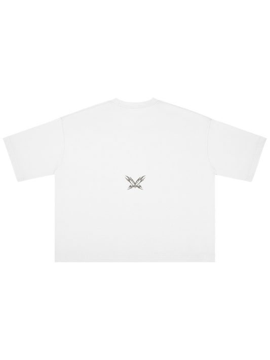 Money On My Mind x MOONAERA white oversized T-shirt back