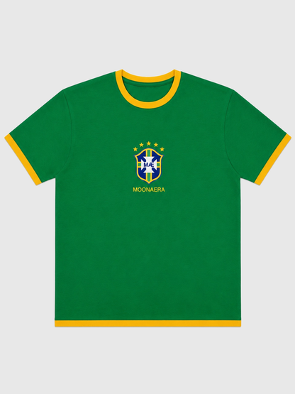 RINGER TEE - BRASIL X MOONAERA