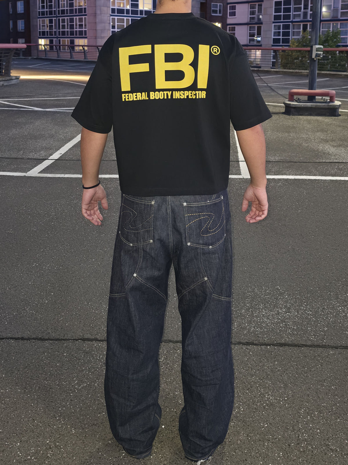 FBI X MOONAERA TEE - Black