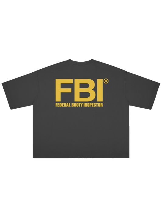 FBI x MOONAERA black oversized T-shirt back