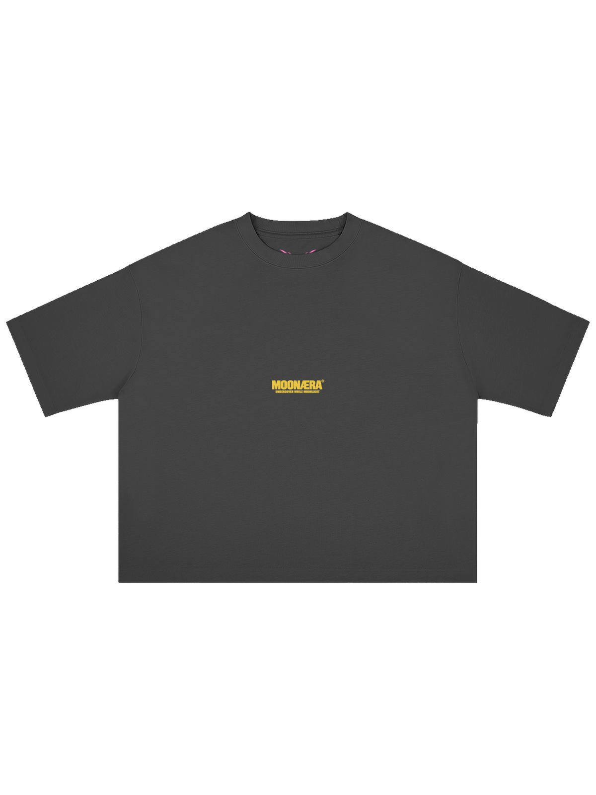 FBI x MOONAERA black oversized T-shirt front