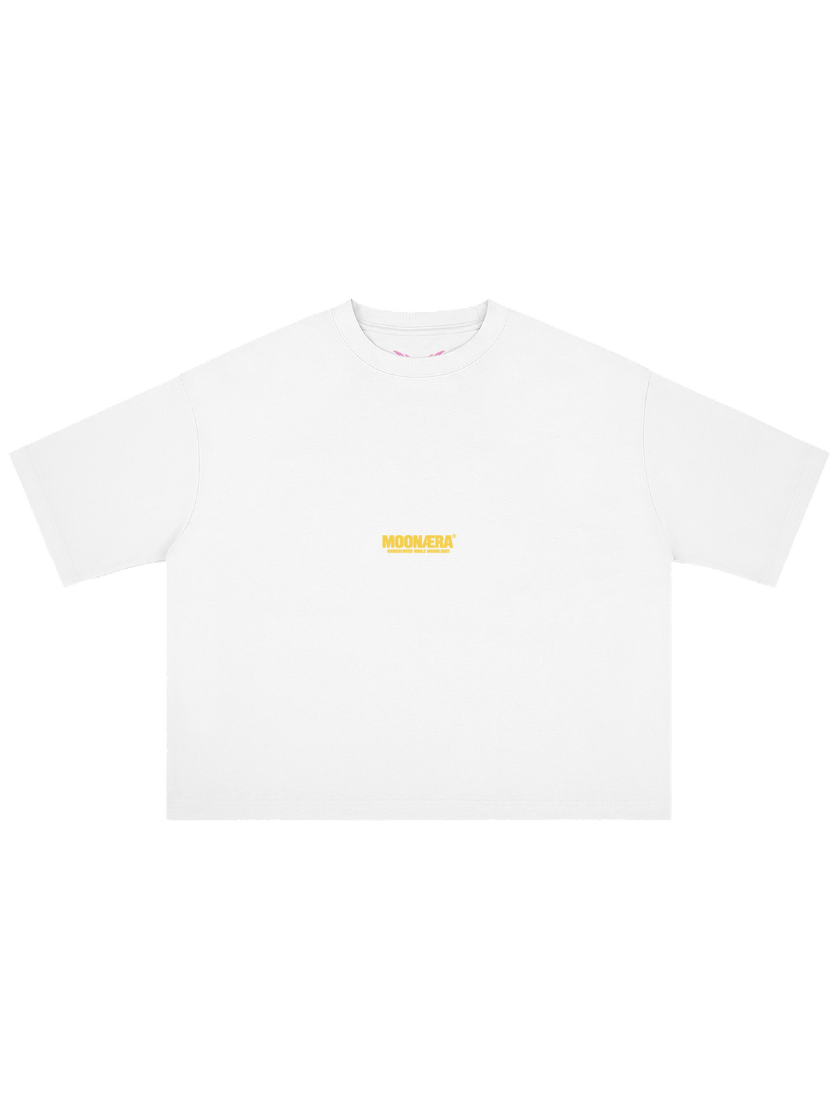 FBI x MOONAERA white oversized T-shirt front