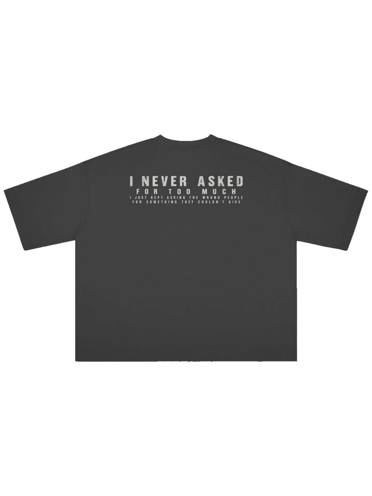 LOVE ME x MOONAERA black oversized T-shirt back