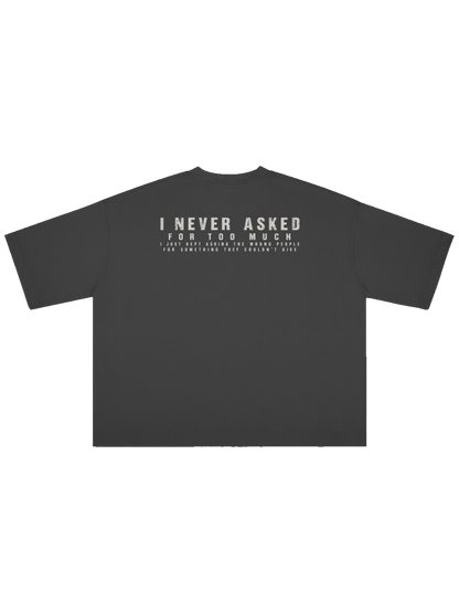 LOVE ME x MOONAERA black oversized T-shirt back
