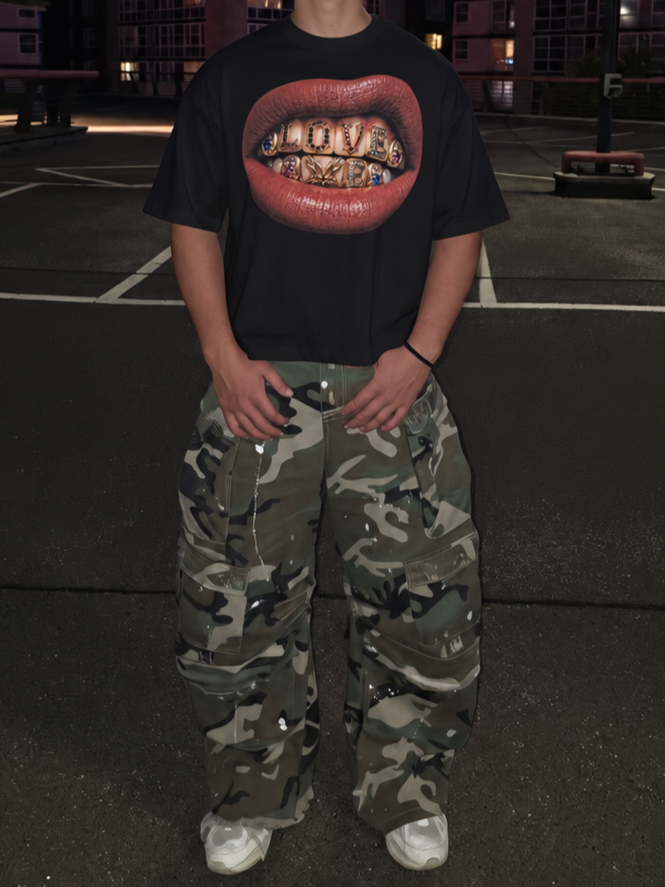 LOVE ME X MOONAERA TEE - Black