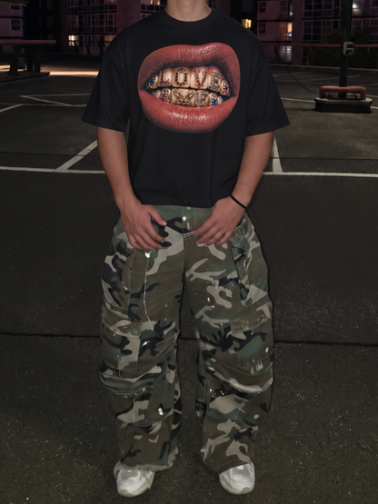 LOVE ME X MOONAERA TEE - Black