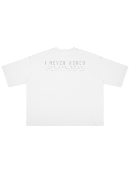 LOVE ME x MOONAERA white oversized T-shirt back