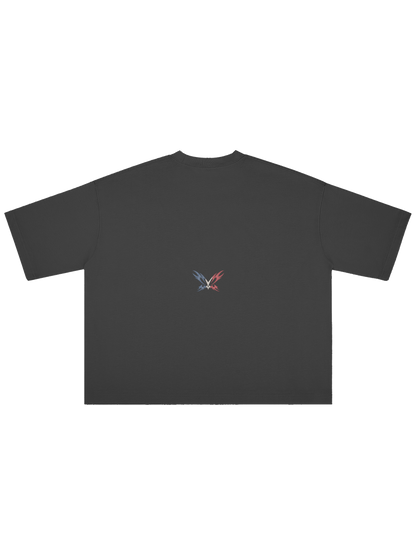 Major League x MOONAERA black oversized T-shirt back