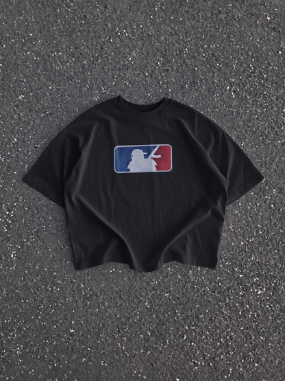 MAJOR LEAGUE X MOONAERA TEE - Black