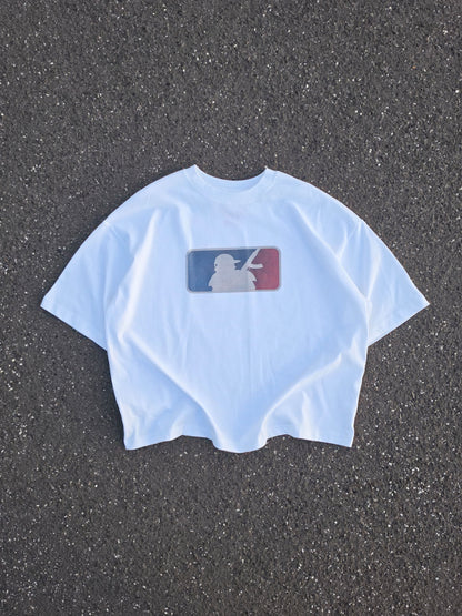 MAJOR LEAGUE X MOONAERA TEE - White