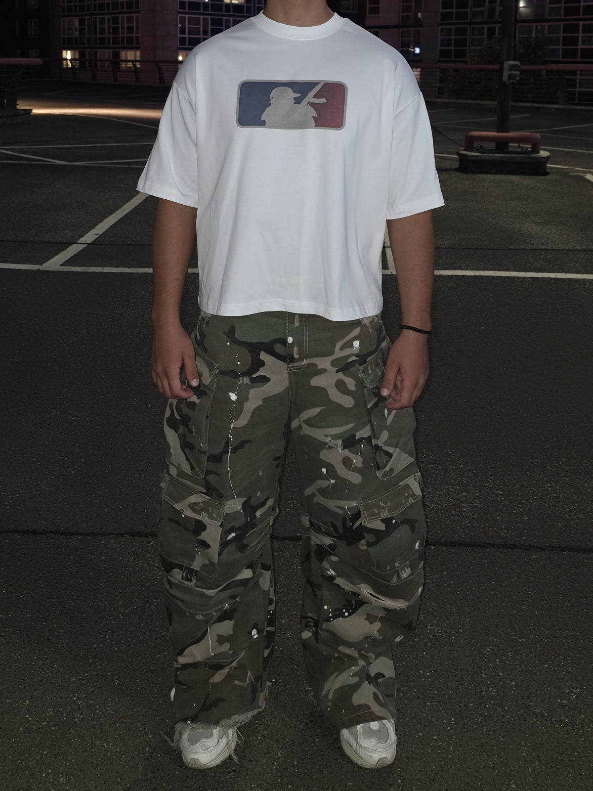 MAJOR LEAGUE X MOONAERA TEE - White