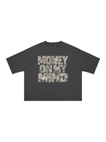 Money On My Mind x MOONAERA black oversized T-shirt front