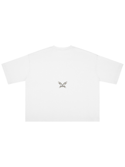 Money On My Mind x MOONAERA white oversized T-shirt back
