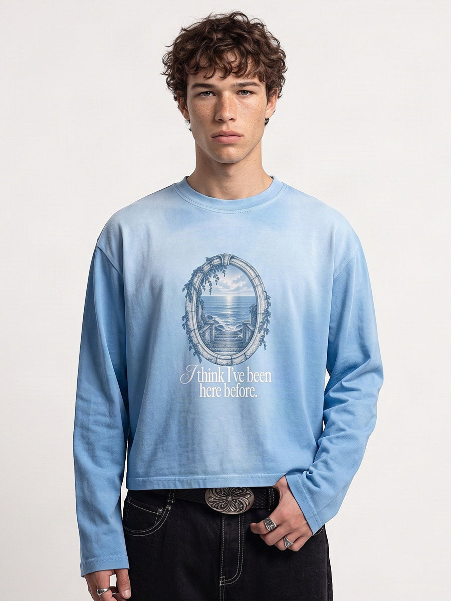 I THINK I'VE BEEN HERE BEFORE LONGSLEEVE - Sky Blue