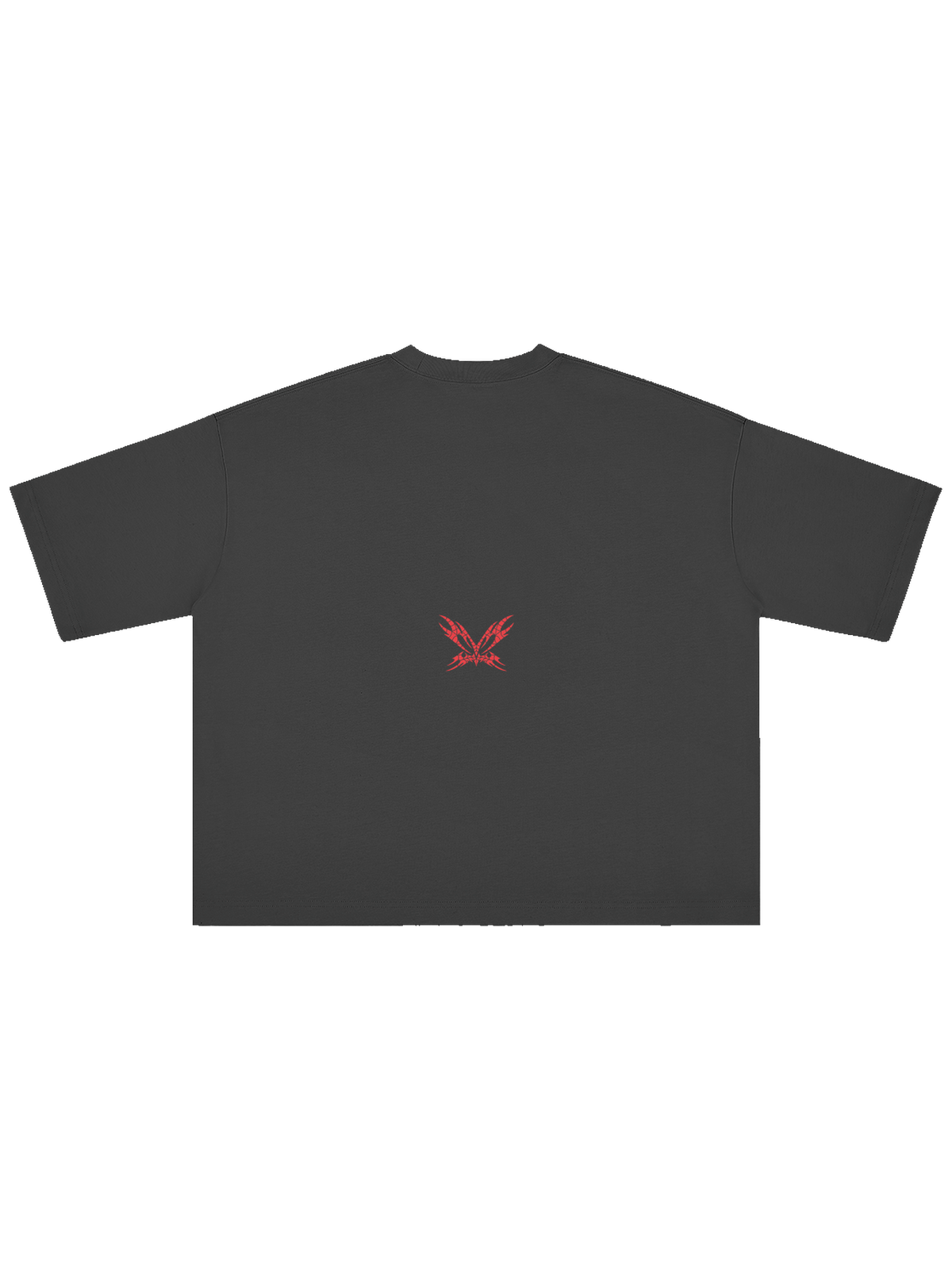 Black SPIDEY X MOONAERA oversized graphic T-shirt back view