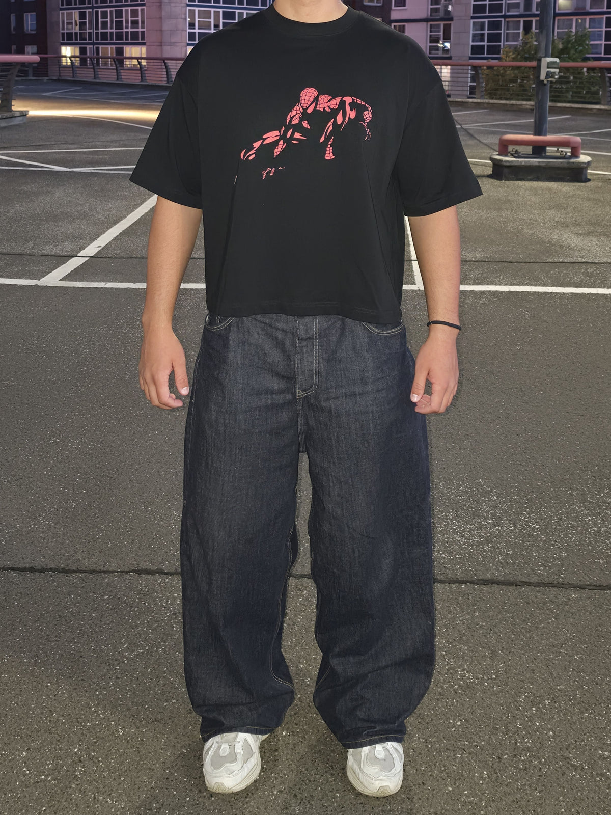 SPIDEY X MOONAERA TEE - Black
