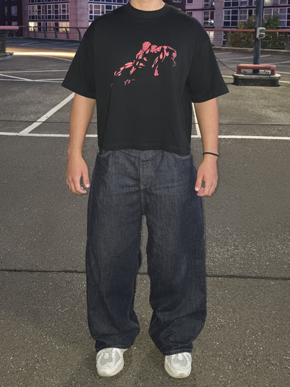 SPIDEY X MOONAERA TEE - Black