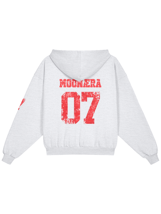 Spidey × MOONAERA zip hoodie – Light Grey