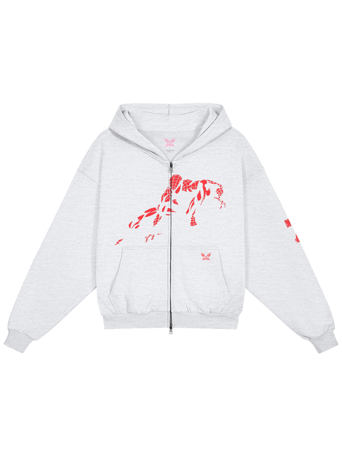 SPIDEY ZIPPER LIGHT GREY