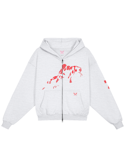 SPIDEY ZIPPER LIGHT GREY